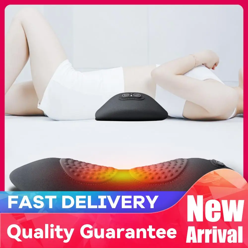 

Подушка для поддержки спины 3-в-1 с регулируемой высотой, поясничный упор с эффектом памяти и термоэффектом, для кровати и кресла