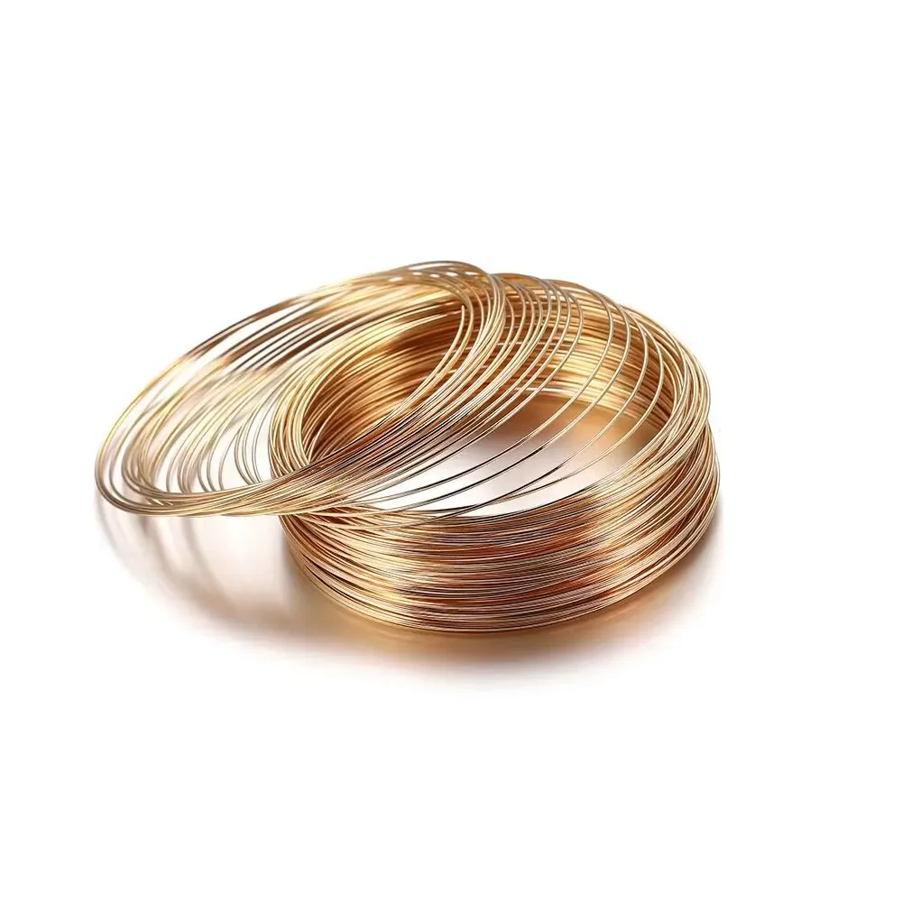 20 حلقات الذاكرة أسلاك الفولاذ ضياء 60 مللي متر الإسورة حلقة قلادة طوق هوب لصنع المجوهرات DIY بها بنفسك اكسسوارات تمتد طول 3.7 متر