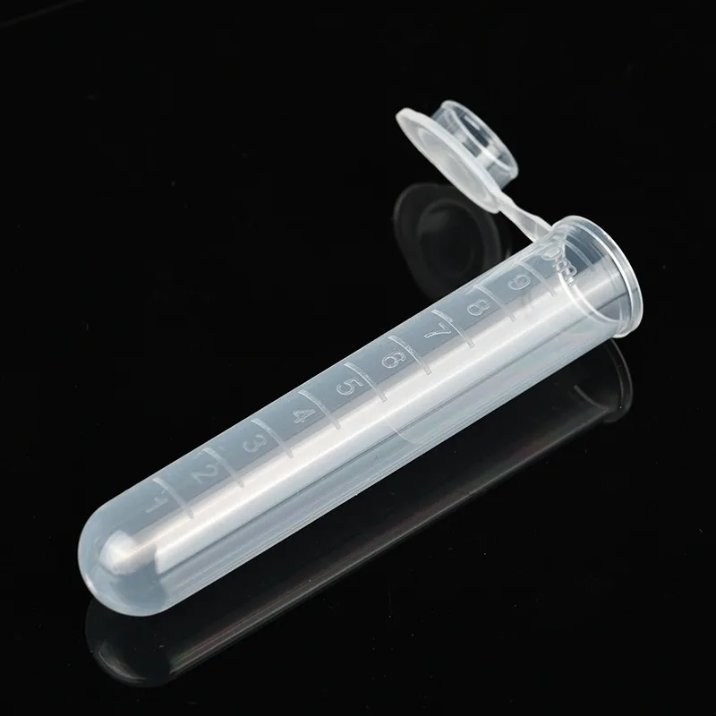 100 قطعة من لوازم المختبرات عينة شفافة من البلاستيك الصغير أنبوب الطرد المركزي أنبوب اختبار غطاء حاوية المختبر #3