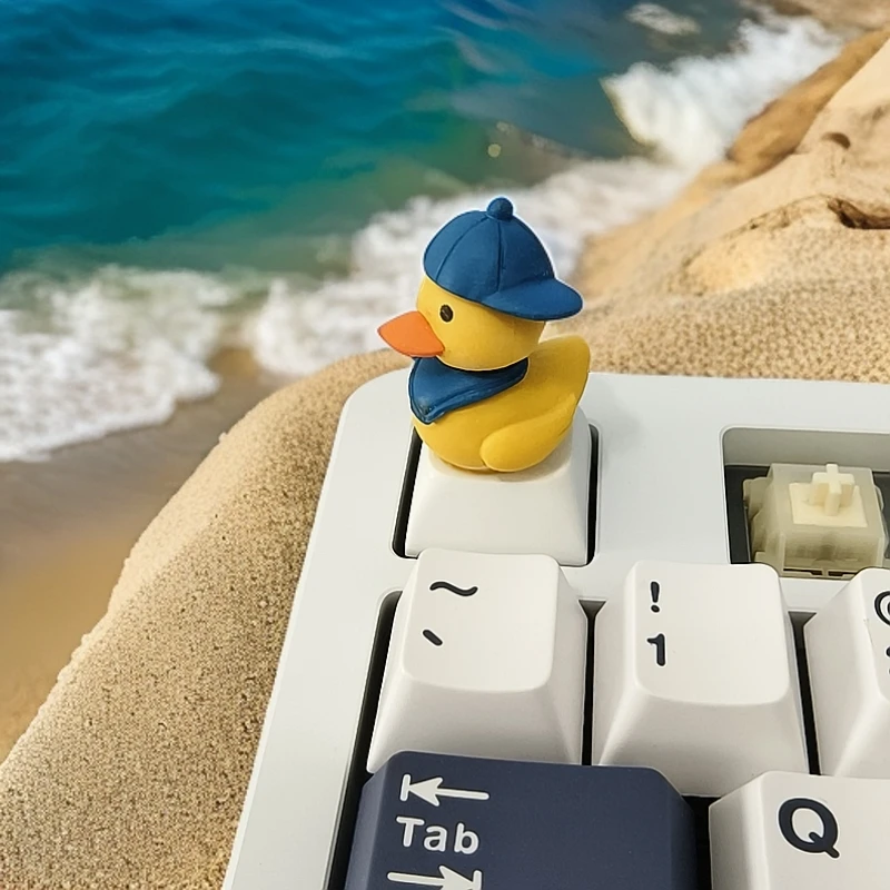 Cute B.Duck Custom Keycaps for Mechanical Keyboard Key Caps Little Yellow Duck DIY Desktop Car Ornaments PC Gamer Toys Gifts