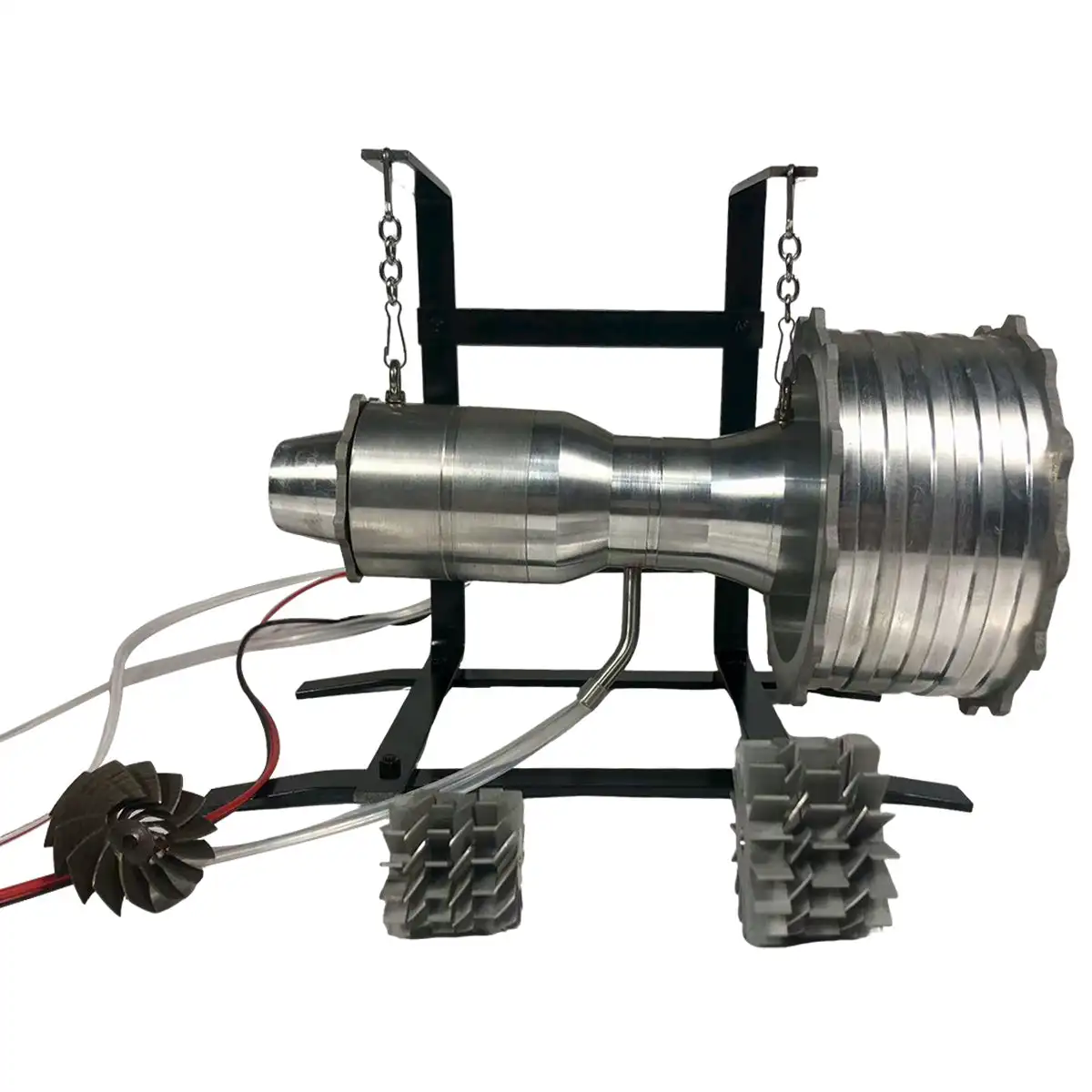 Modelo de Motor Turbofan de Precisión, Desmontable y Mantenible, Motor a Reacción en Miniatura con Combustión de Gas Líquido