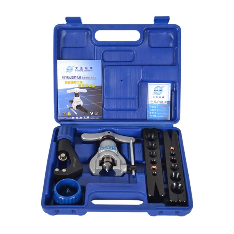 CT-806 Metric and Inch Tube Expander Kit Air Conditioner Copper Pipe Pipe Reamer Tube Flaring Tool 6-19mm 1/4-3/4 Inch