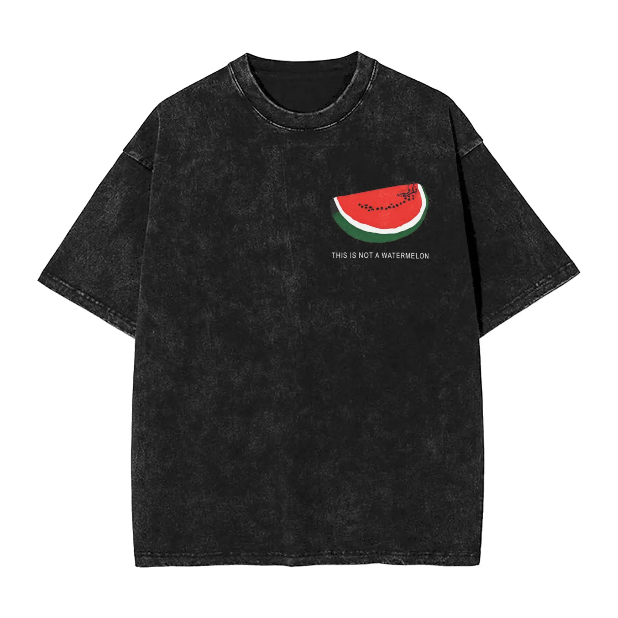 

Men Watermelons Palestined T Shirts Clothes Beach Funny Short Sleeve T Shirt Crewneck Fashion Casual Tshirt Dropshipping