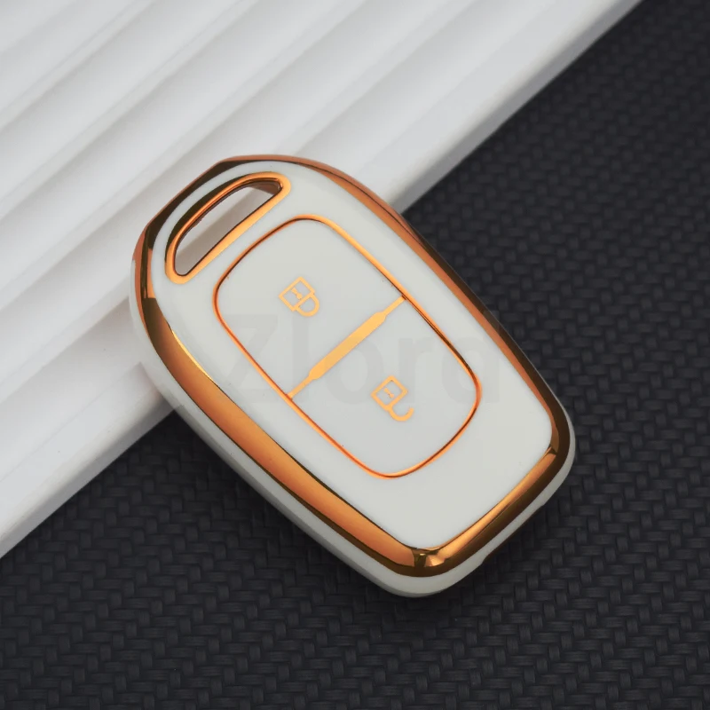 TPU Key Case Cover Shell Fob 2/3 pulsanti per Renault Duster Dokker Logan Stepway Clio 5 TWingo per Dacia Sandero Stepway Holder
