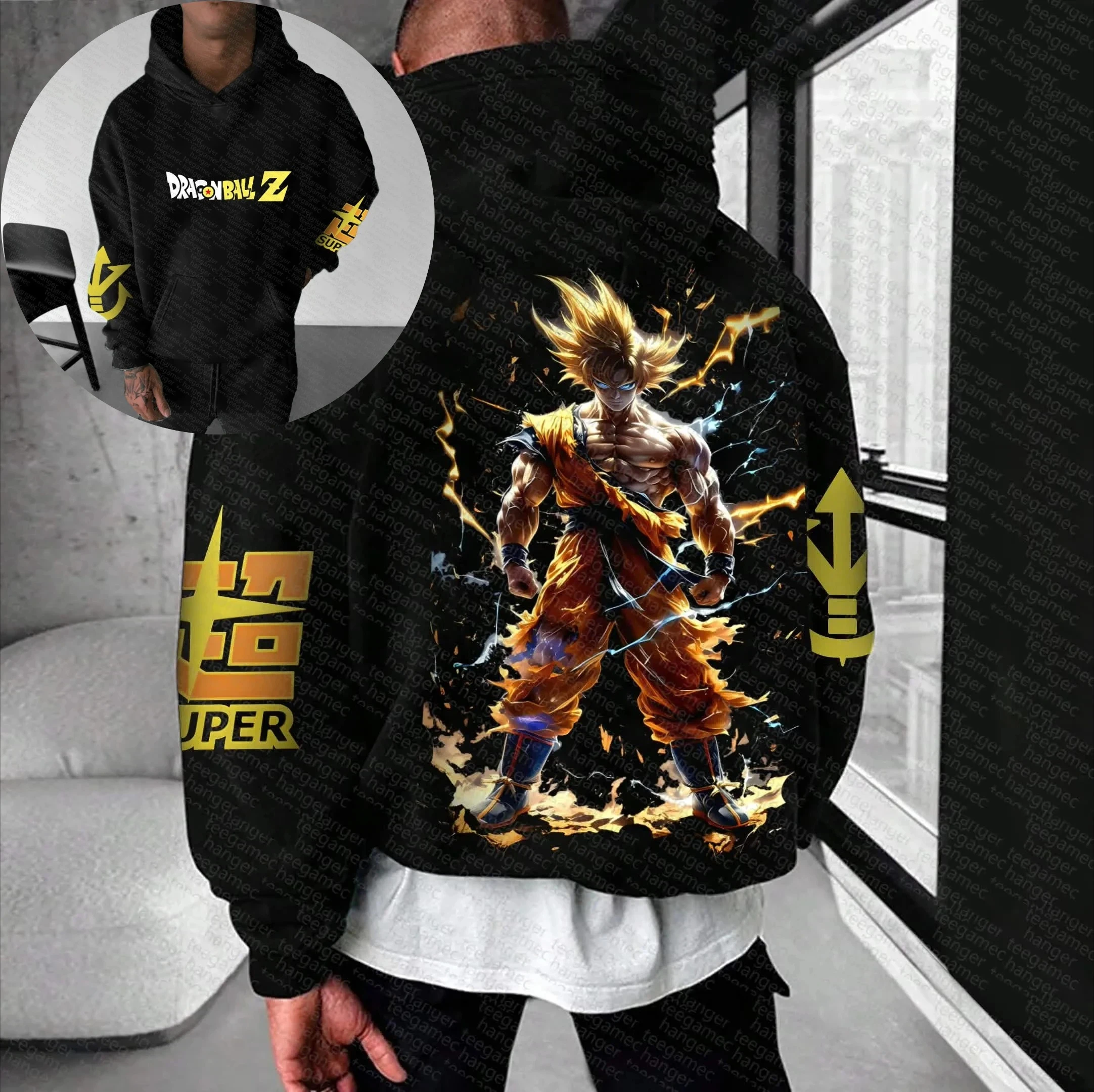 

Dragon Ball Z Goku Broly аниме толстовка мужская уличная модная толстовка с мультяшным принтом повседневная куртка для косплея осень-зима