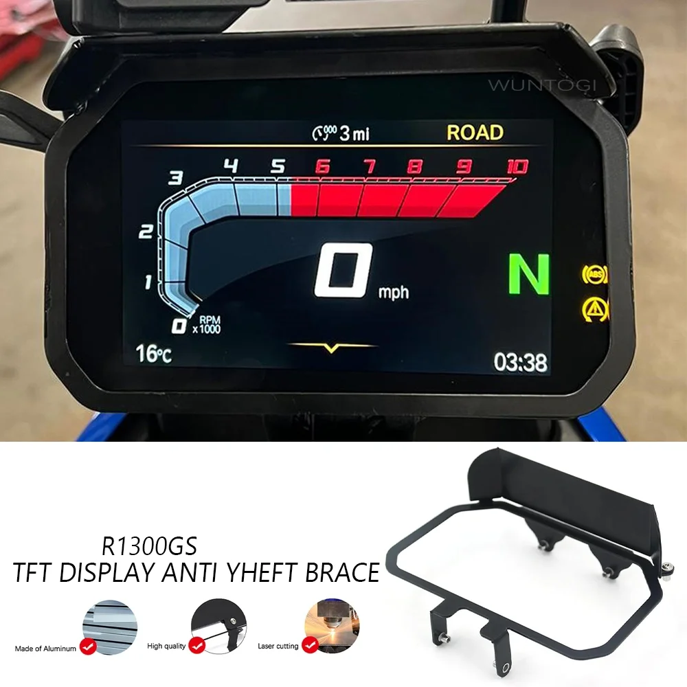 

R1300GS TFT Display Anti Theft Brace 2024 R1300GS Accessories TFT Screen Anti-theft Brace Sun Visor For BMW R1300GS R1300 GS