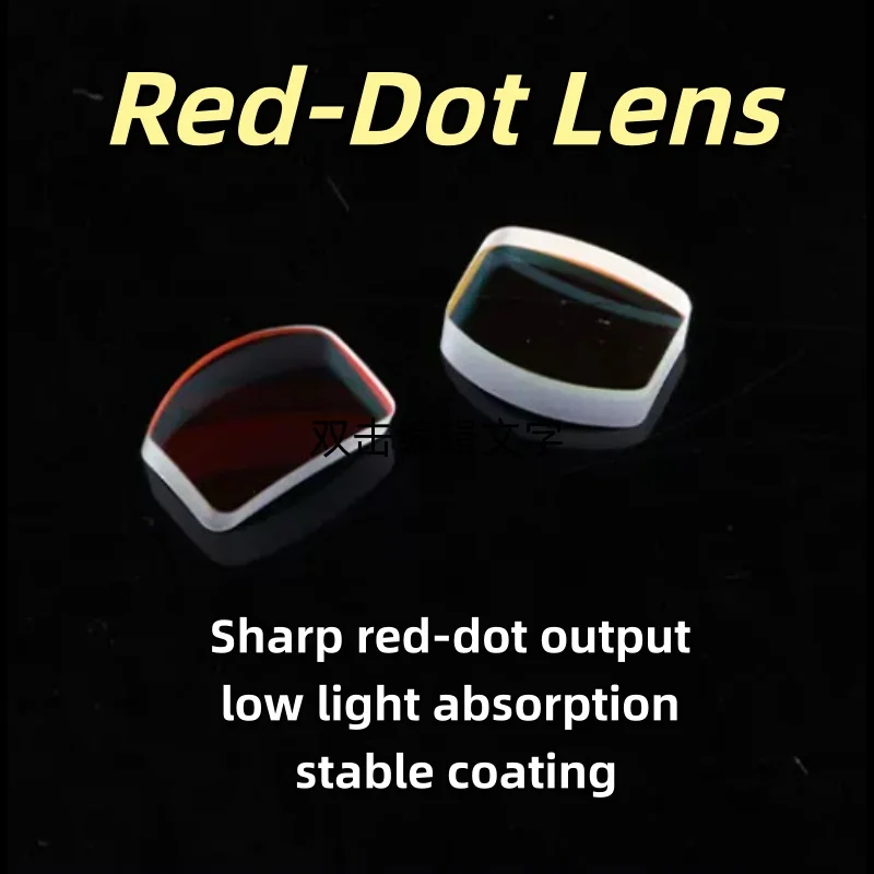 23×17×3mm Red Dot Reflex Lens Coated With Multi Layer Dielectric High‑Reflection Film Used As Beam Splitting Component Inside