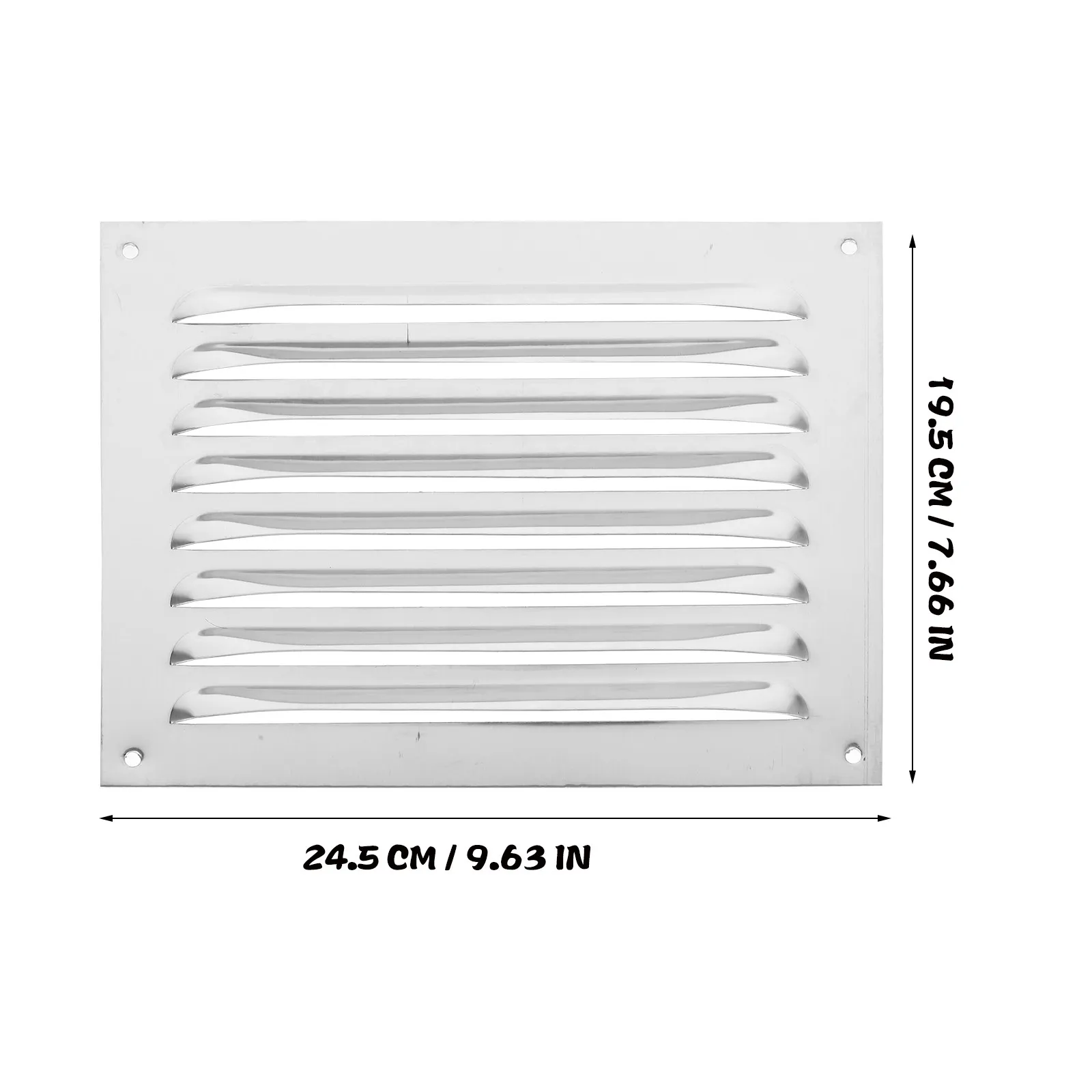 Square Stainless Steel Air Return Vent Cover Grille For Home Bathroom Air Duct Ventilation Louvered Design Animal Proof