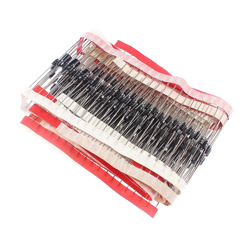 350PCS/box Diodes kit 14Values Rectifier/Fast Recovery/Schottky/Switching Diode Set 1N4001 1N4007 1N4148 RL207 UF4007 FR107 207 image 4