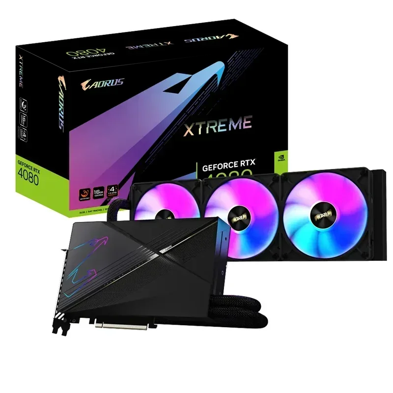 

New Arrival Graphics Card GIGAYTE AORUS GeForce RTX 4080 16GB XTREME WATERFORCE For Desktop 4080 GPU