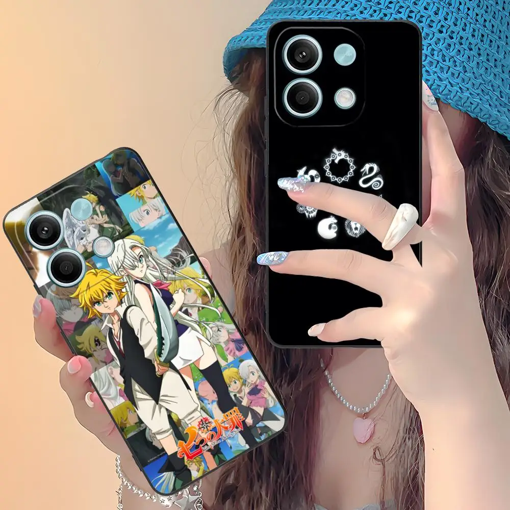 

Чехол для мобильного телефона «Семь смертных грехов» для Xiaomi Redmi Note 14 13 12 11 A5 3 2 1 Pro Plus 4G 5G с цветным принтом, роскошный чехол