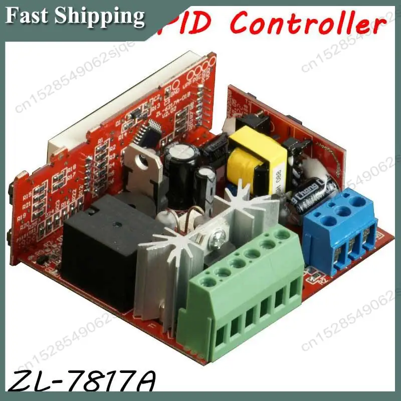 

-ABKM LILYTECH ZL-7817A PID Temperature Controller Thermostat With Integrated SSR 100-240Vac Power Supply