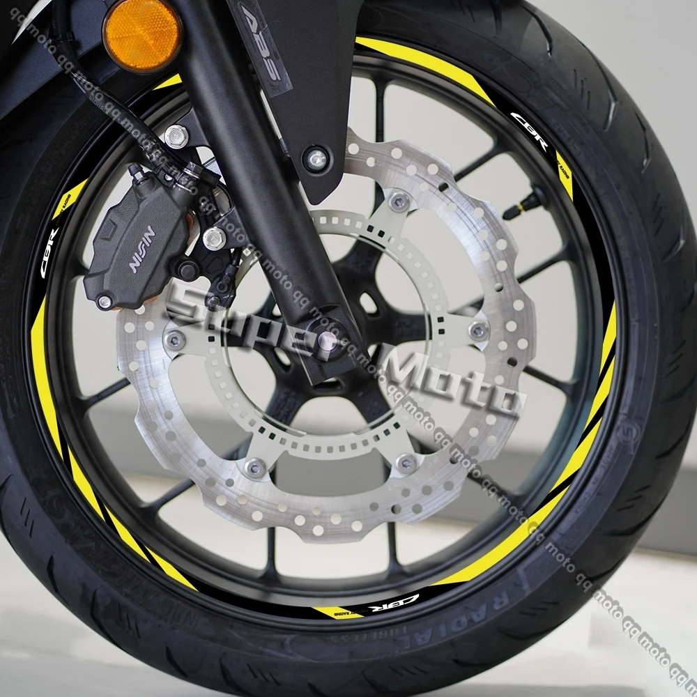 Motorcycle Wheel Rim Sticker Decal Reflective Stripe Tape Accessories For CBR 400 600RR 650R 1000RR 250R 500r CB650F