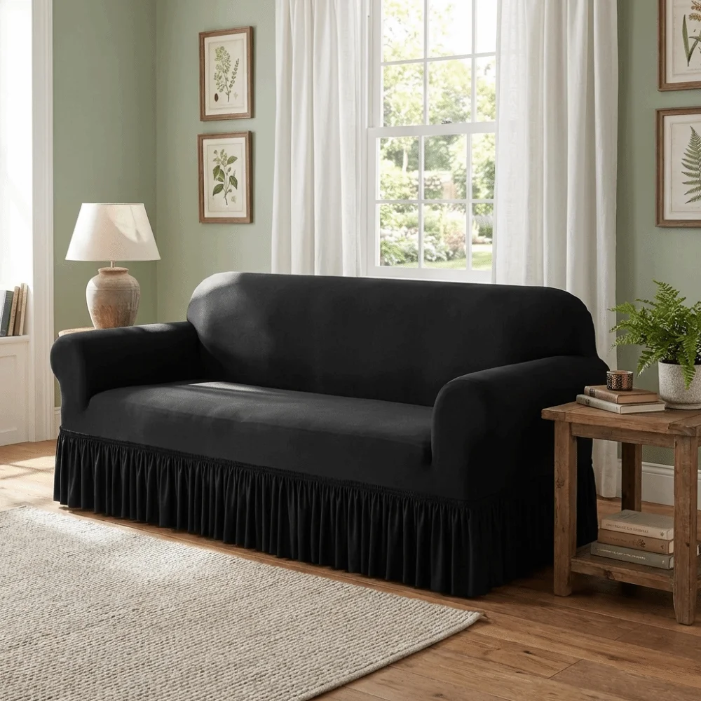 Dustproof Stretch Sofa Slipcover Soft Elastic Non-slip Sofa Cover Full Coverage Washable Full Cover Sofa Cover Home Use