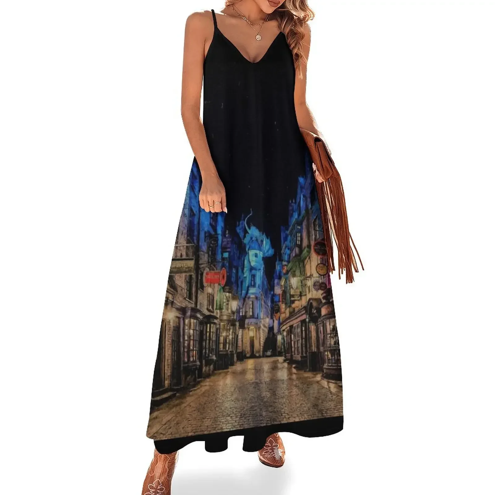 Alley Sleeveless Dress Long veiled dresses women evening dress summer women's dress 2024 women party dresses