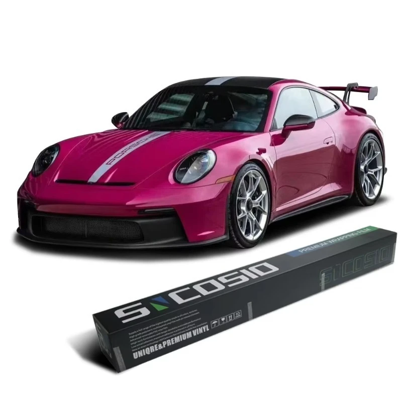 

High Gloss Wrapping Paper Bottom for Car Ruby Star Red Car Films Hot Selling Anti Scratch