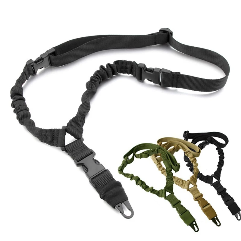 Correa táctica para pistola, correa militar ajustable de 3 puntos, correa elástica para rifle Airsoft, accesorios para caza y senderismo