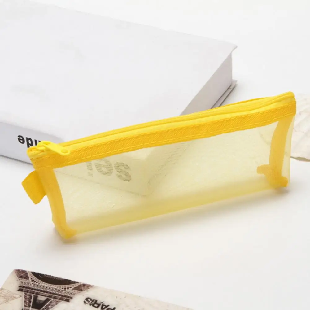 Cloth  Useful Minimalist Exam Stationery Pen Container Easy to Carry Pencil Case Zipper Closure   Daily Use