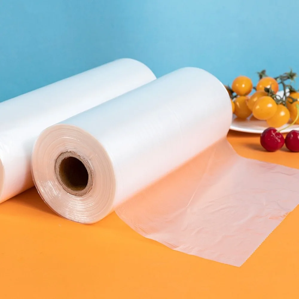 

New Plastic Food Storage Bags Transparent Disposable Fresh-keeping Bag Roll Food Saver Bag Kitchen Storage