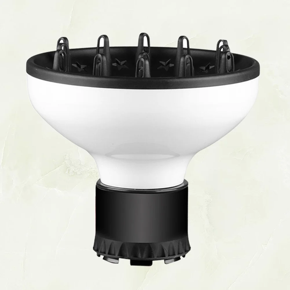 موزع مجفف شعر عالمي احترافي مقاوم للحرارة لملحقات تصفيف صالونات تصفيف الشعر الطبيعية والمجعدة باللون الأبيض