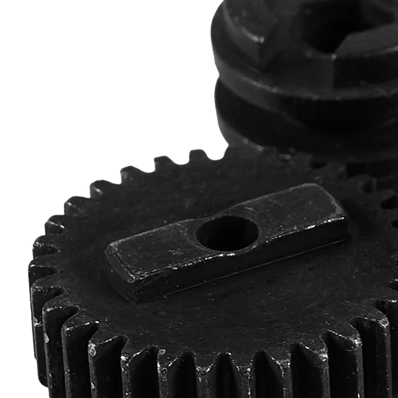 1 set di ingranaggi in metallo con motore 370 per scatola ingranaggi per cambio velocità WPL e 1 set di sedili con base per tirante in metallo per auto RC