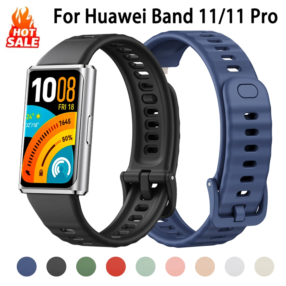 Original Silikone Armbånd til Huawei Band 11 Pro - Sport & Erstatning