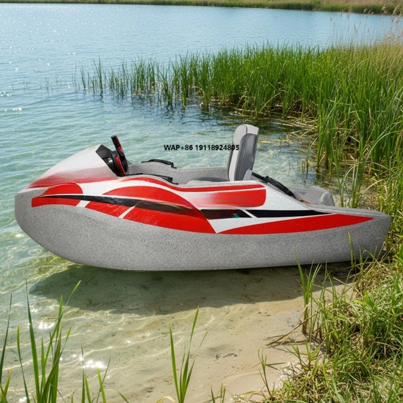 High Speed Mini Electric Surf Boat Lithium Battery Motorboat Leisure Kart Boat Factory Direct Sales
