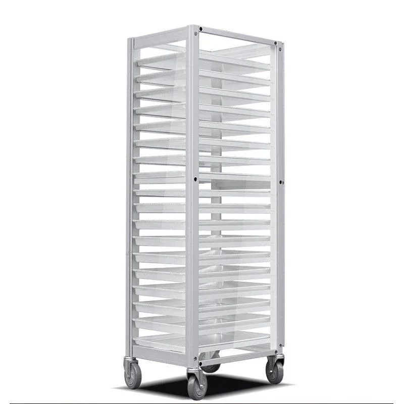 Aluminum alloy baking tray rack truck Multi-layer commercial closed bread rack Baking tray rack Baking trolley