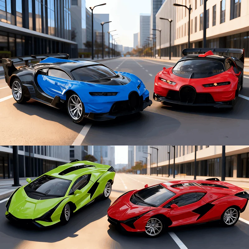 Voiture de cascade Rc à grande vitesse, jouets électriques de course à dérive pour enfants garçons, rapide avec lumière Led 2.4g, voitures de sport radiocommandées