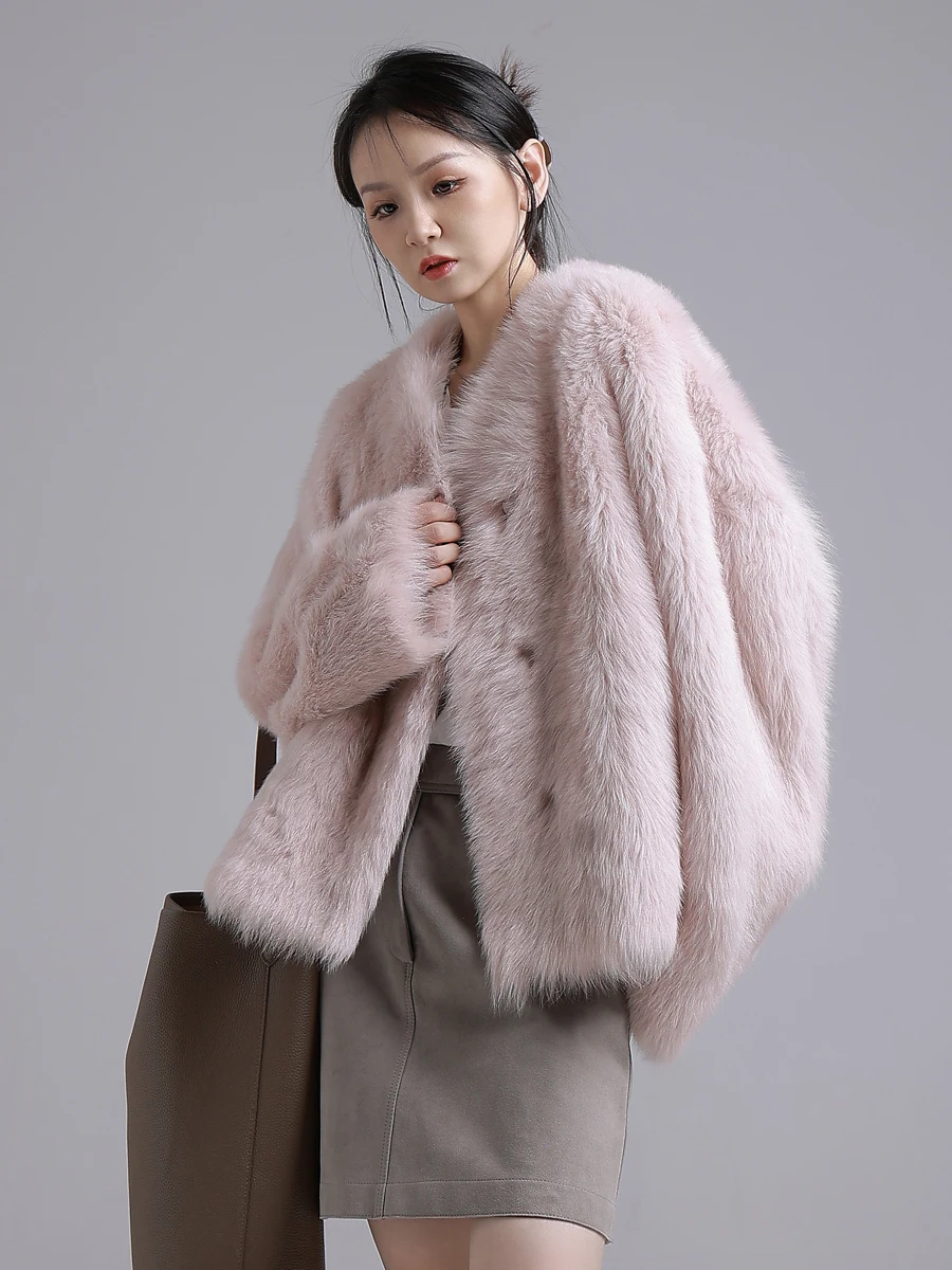 AYUNSUE 천연 양피 모피 코트 여성 진짜 가죽 자켓 겨울 자켓 2025 럭셔리 의류 여성 v 넥 Шуба Женская