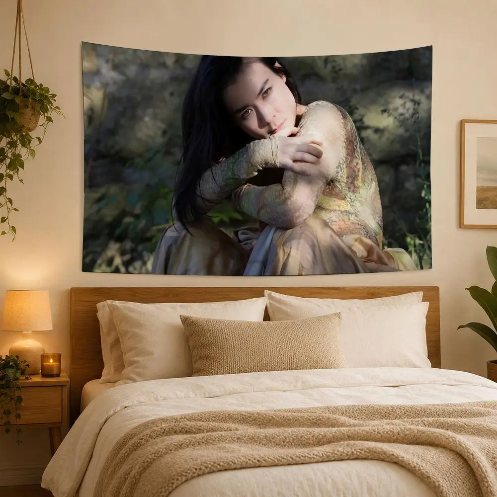 M-mitski Creative Singer Tapestry House Bedroom Living Bar Garden Microfiber Decoration Background