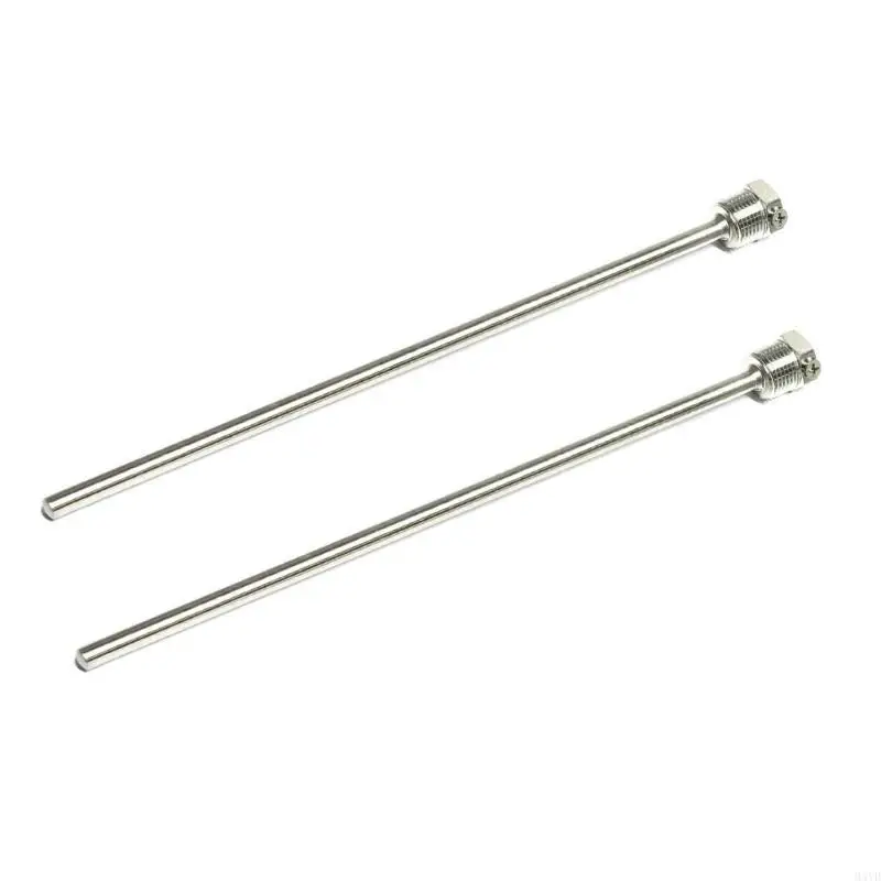 2pcs 50/100/300mmサーモウェルサーモ電配集いねじて、304ステンレス鋼G1/2ウェルドレスサーモウェルM4yd