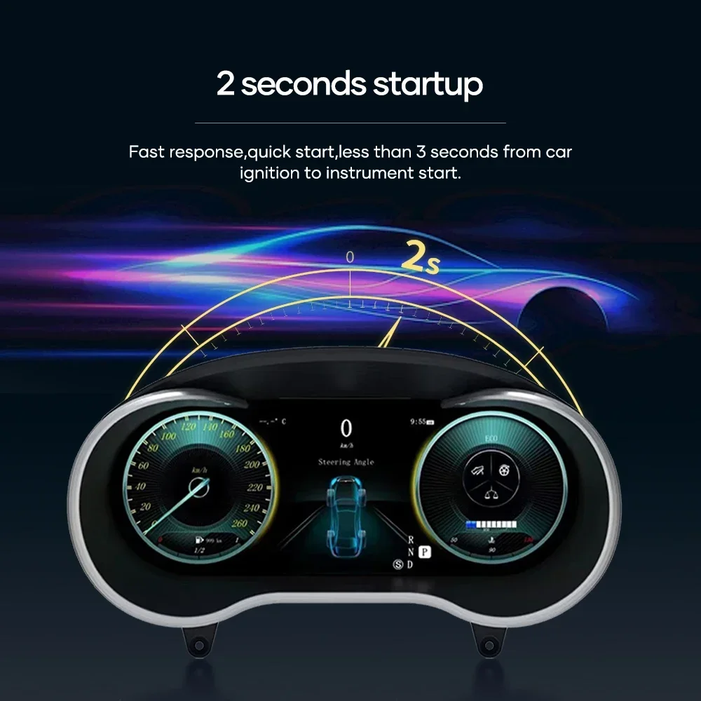 مجموعة لوحة القيادة الرقمية LCD مقاس 10.25 بوصة للصف R 2006-2017 ML GL 2005-2010 سنة لوحة أدوات السيارات قمرة القيادة