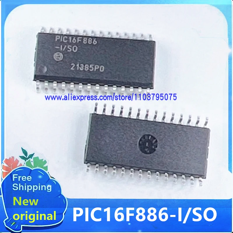 

10pcs/lot PIC16F886-I/SO PIC16F886-I/S0 SOP-28 New original In stock