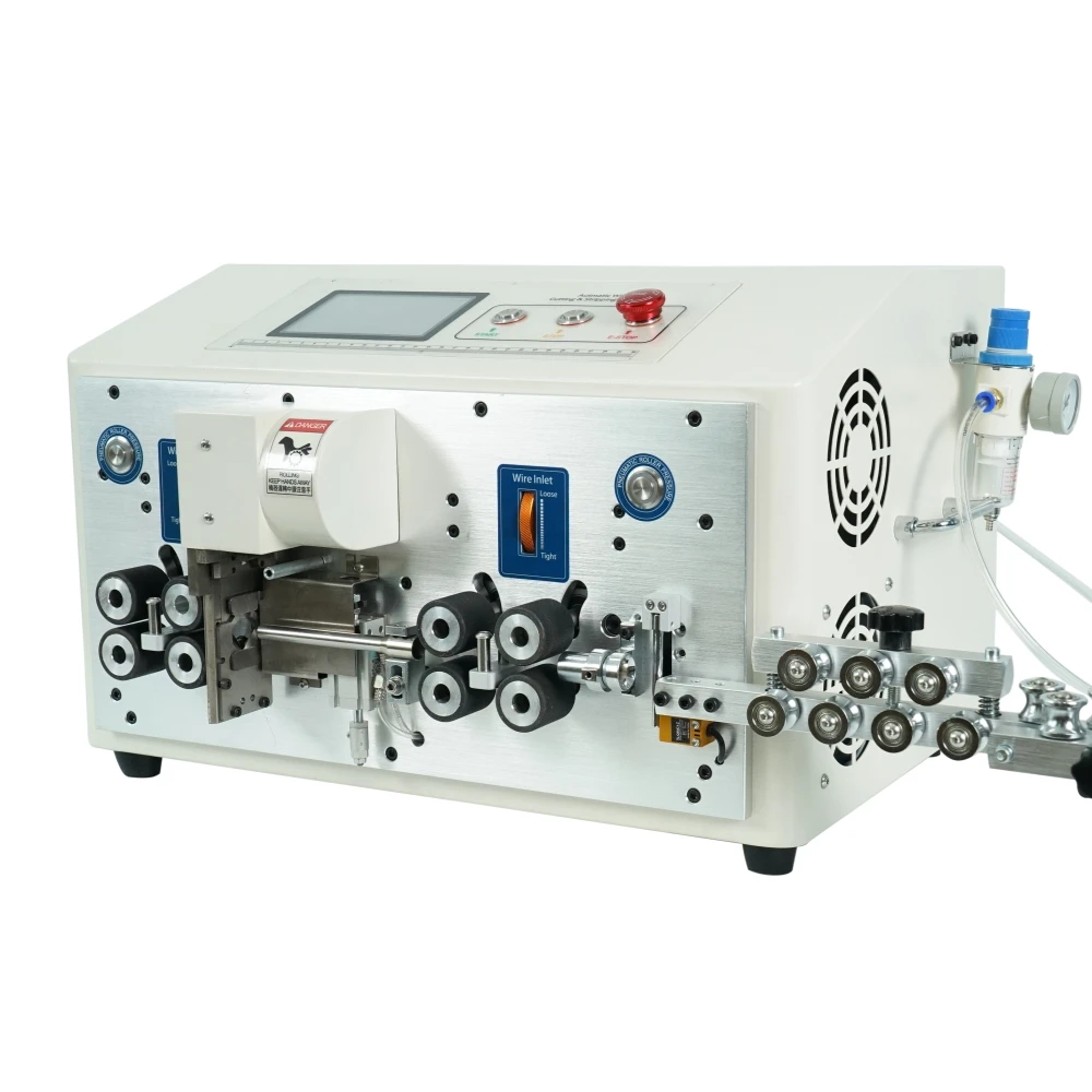 SWT-608-YHT6-4-6-8 Wheel High Speed Round Sheath Inner And Outer Double Layer Peeling Machine Touch Screen Control 220V 110V