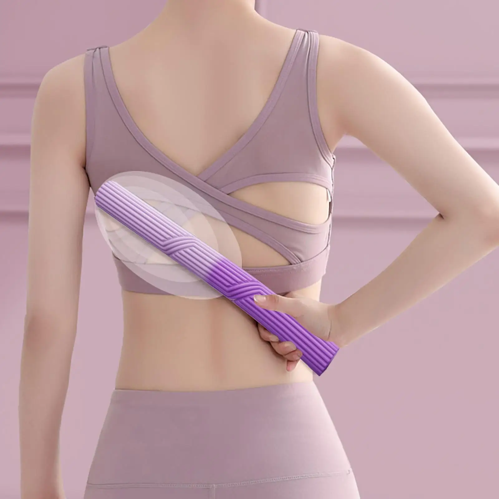 شريط مرن للياقة البدنية من السيليكون لتمارين اليد البدنية ومدرب عضلات الكوع للياقة البدنية للجسم العلوي والساعد وأذرع الكوع