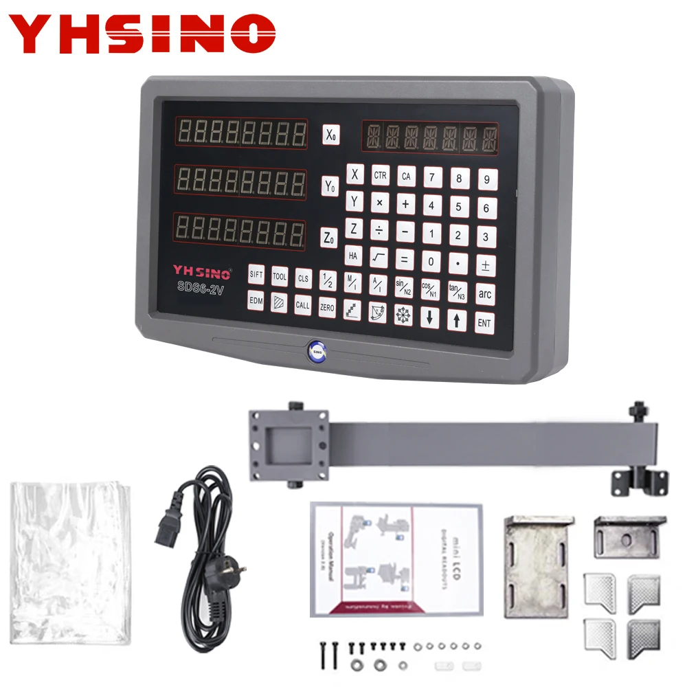 Arrivo veloce YHSINO/KA300/KA500Linear scala Encoder SDS6-2V metallo lettura digitale tornio mulino Dro risoluzione 5μm lunghezza del lavoro 1020