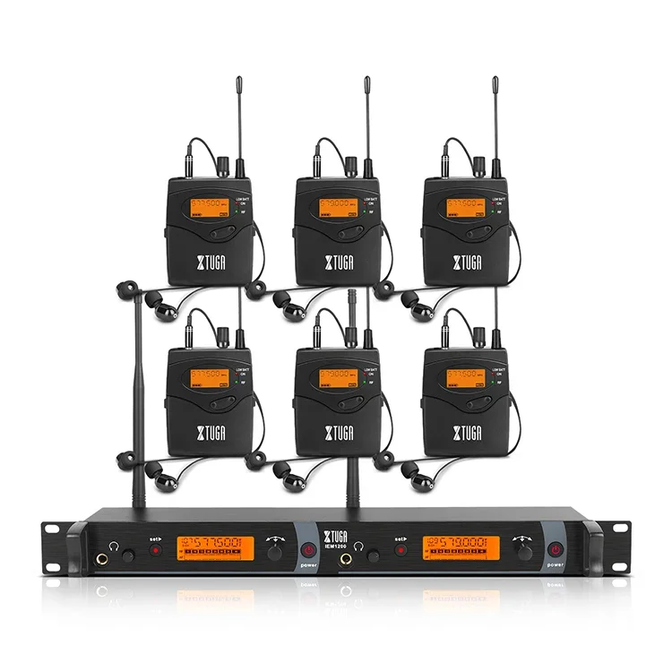 

Good Quality High Repurchase Wireless Stage In Ear Set With 6 Bodypack