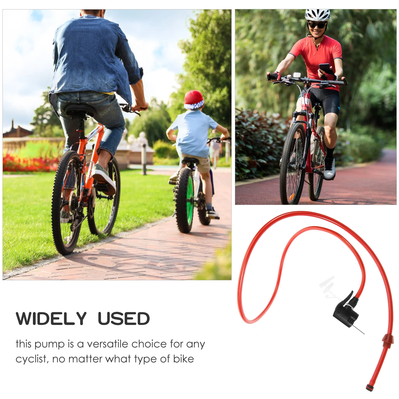 

Versatile Antifreeze Hose Bike Inflator Hose Durable Bicycle Pump Connecting Pipe Cycling Accessory