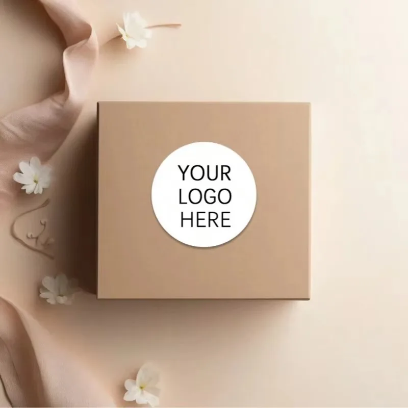 500PCS Custom Stickers and Customized Logo Wedding Birthday Gift Box Stickers Design Your Own Stickers Personalize Stickers