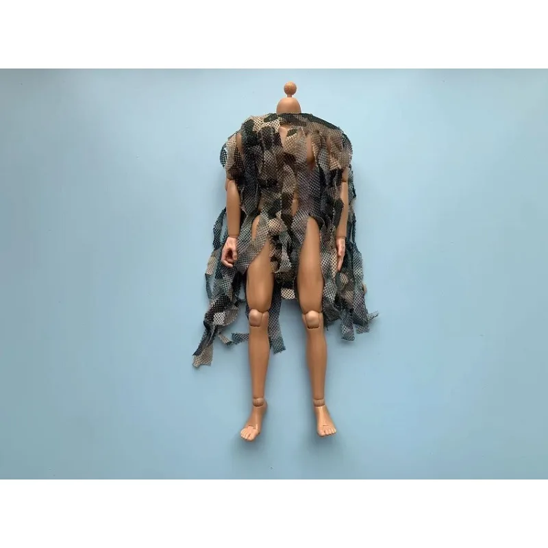 1/6 Scale Soldier Blocker Camouflage Net Strip Shawl Jungle Sand Loose Item Model Diy for 12''  Action Figures Scene Accessories