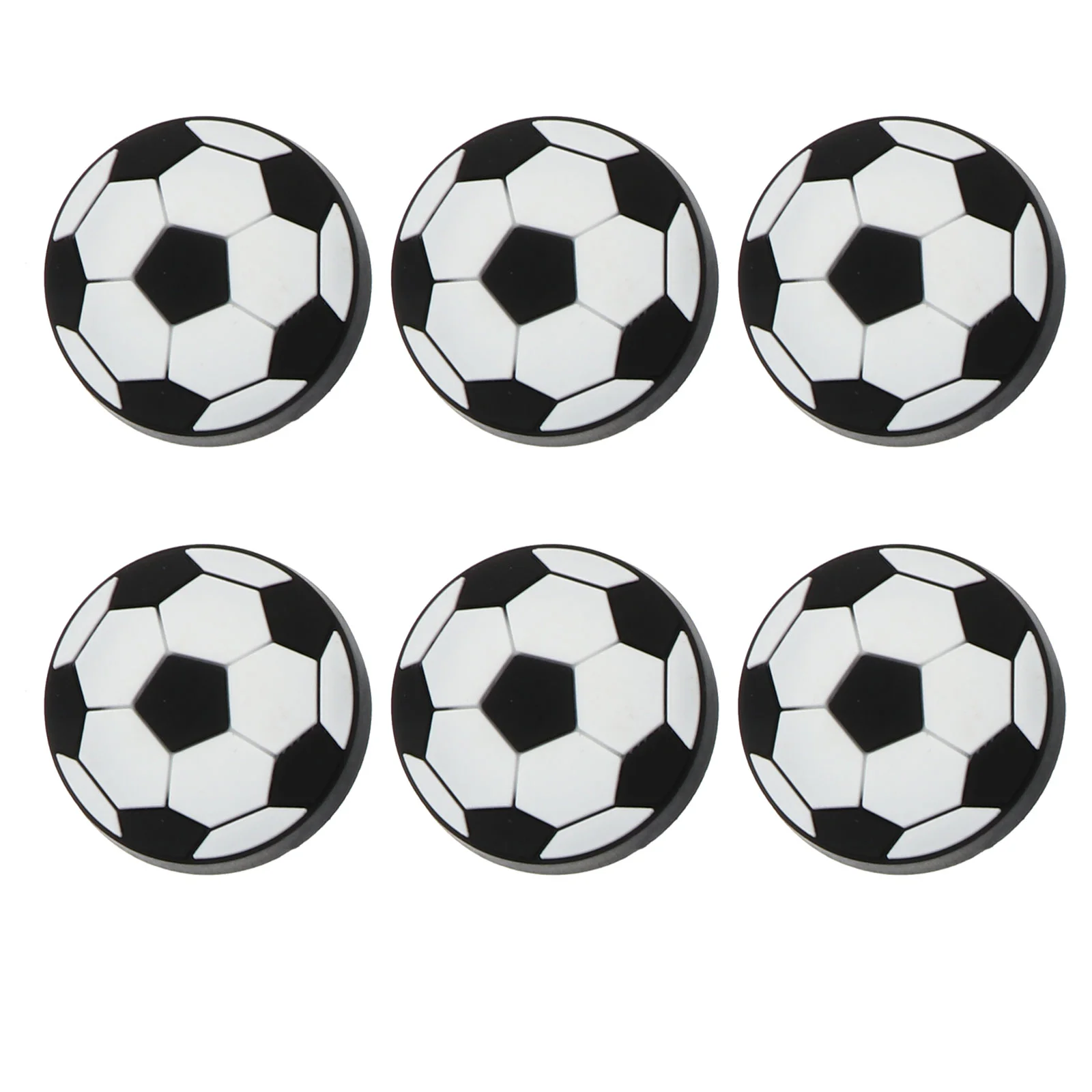 6pcs Football Pattern Cabinet Door Knobs Zinc Alloy Anti Collision Drawer Handles for Kids Room Safe Easy Install Fits