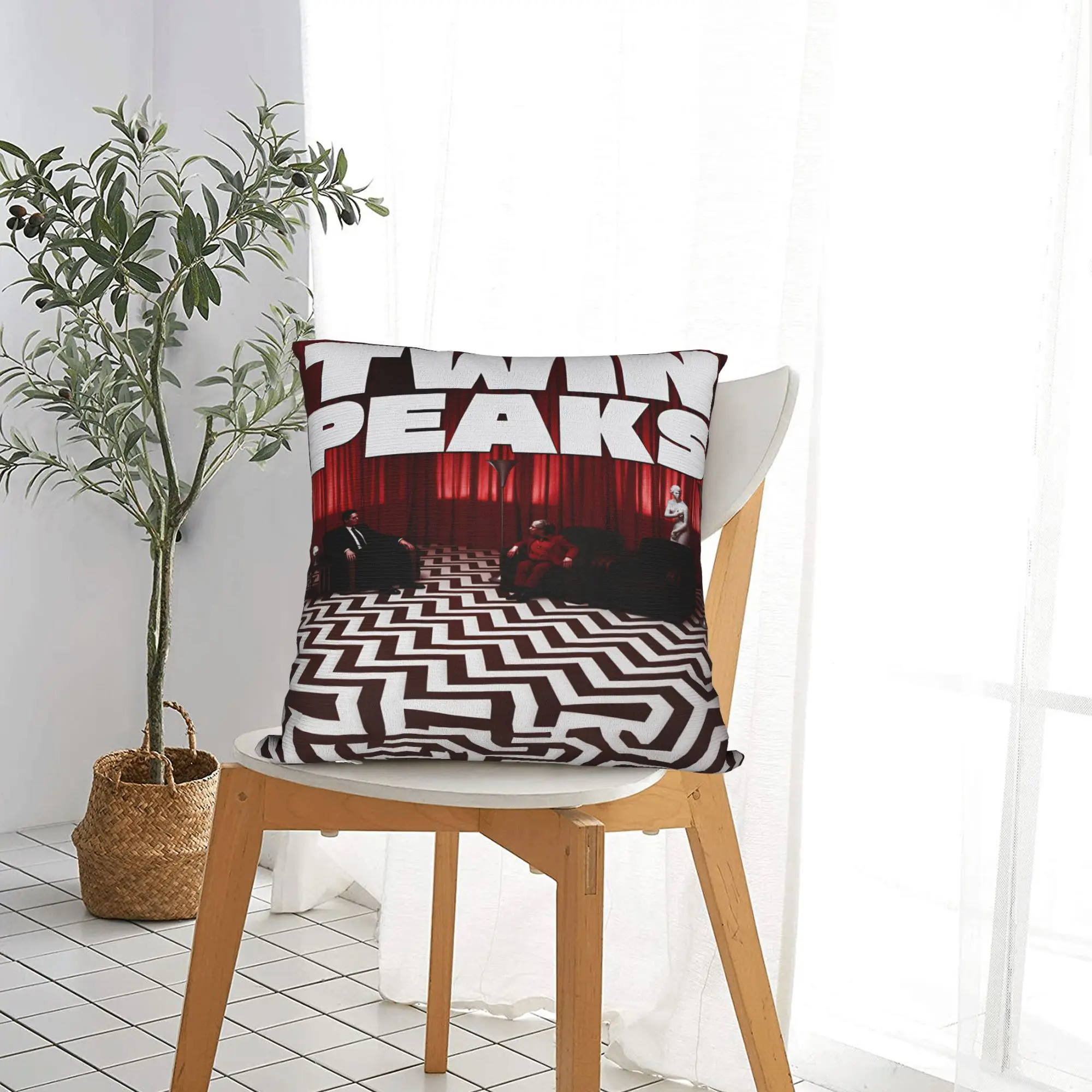 Twin Peaks F-Fire Walk Me  Pillow Case  Retro Trendy Pillow Cover Comfy Pillowcases For Sofa Home Decoration