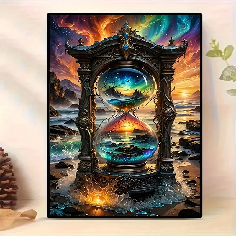 

500/1000/1200/2000 PCS Jigsaw Puzzles Starry Sky Hourglass Family Activity Games DIY Puzzle for Living Room Home Decor Frameless