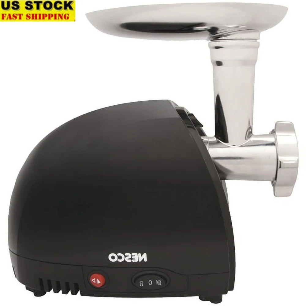 

500 Watt Food Grinder with Stainless Steel Blade 3 Grinding Plates Sausage Stuffer Food Pusher Forward Reverse Switch Durable