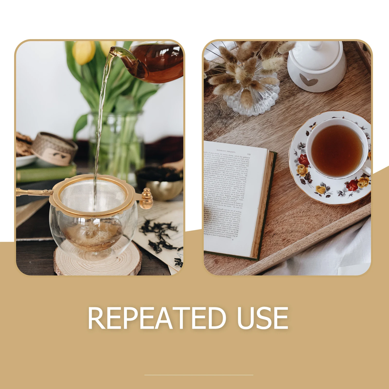 

Filter Infuser H Tool for Strainer Home Room Plastic Copper Practical Tea Infuser Tea