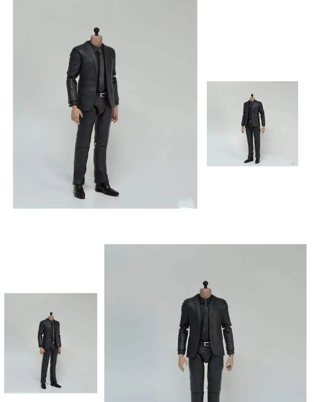 1/12 Schaal Zwarte Broek Black Tie Shirt Suit Plain 6Inche Action Figure Body Pop