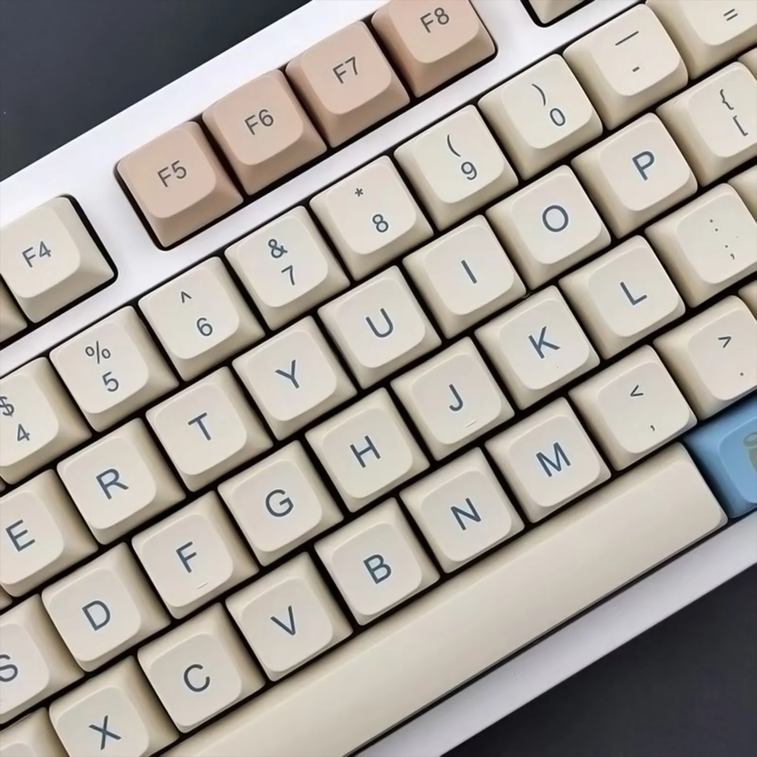 Capuchons de touches thème lait de soja jaune, 139 touches, PBT, par Sublimation, XDA, pour commutateur Cherry MX, clavier mécanique personnalisé ISO GMK