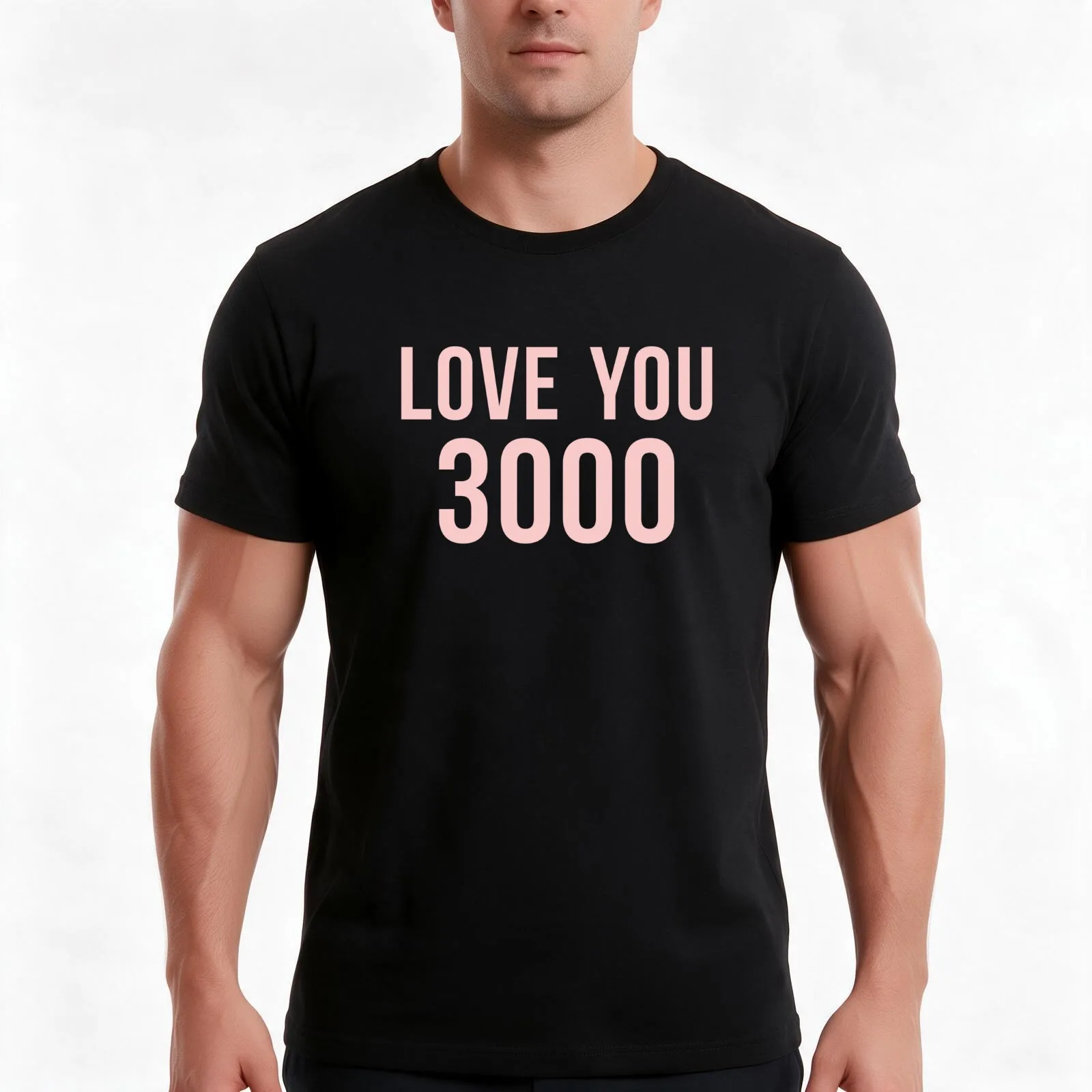 Love You 3000 Millennial Pink II T-Shirt Summer Casual Cotton Tee Oversized Streetwear Tops Vintage Graphic Print