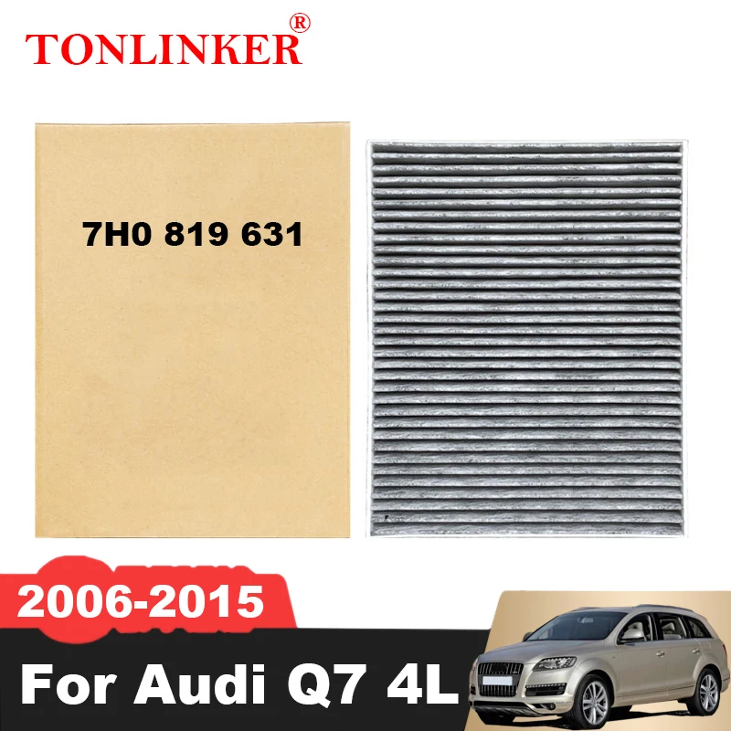 

TONLINKER Cabin Filter 7H0819631 For Audi Q7 4L 2006 2007 2008 2009 2010-2015 3.0TDI 3.6FSI 4.2TDI 4.2FSI 6.0TDI Car Accessories